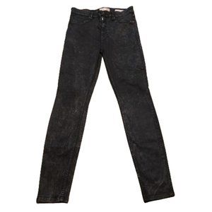 Guess Jeans 1981 Power Skinny Jeans Women's 30 Black Retro Classic Stretch Comfy